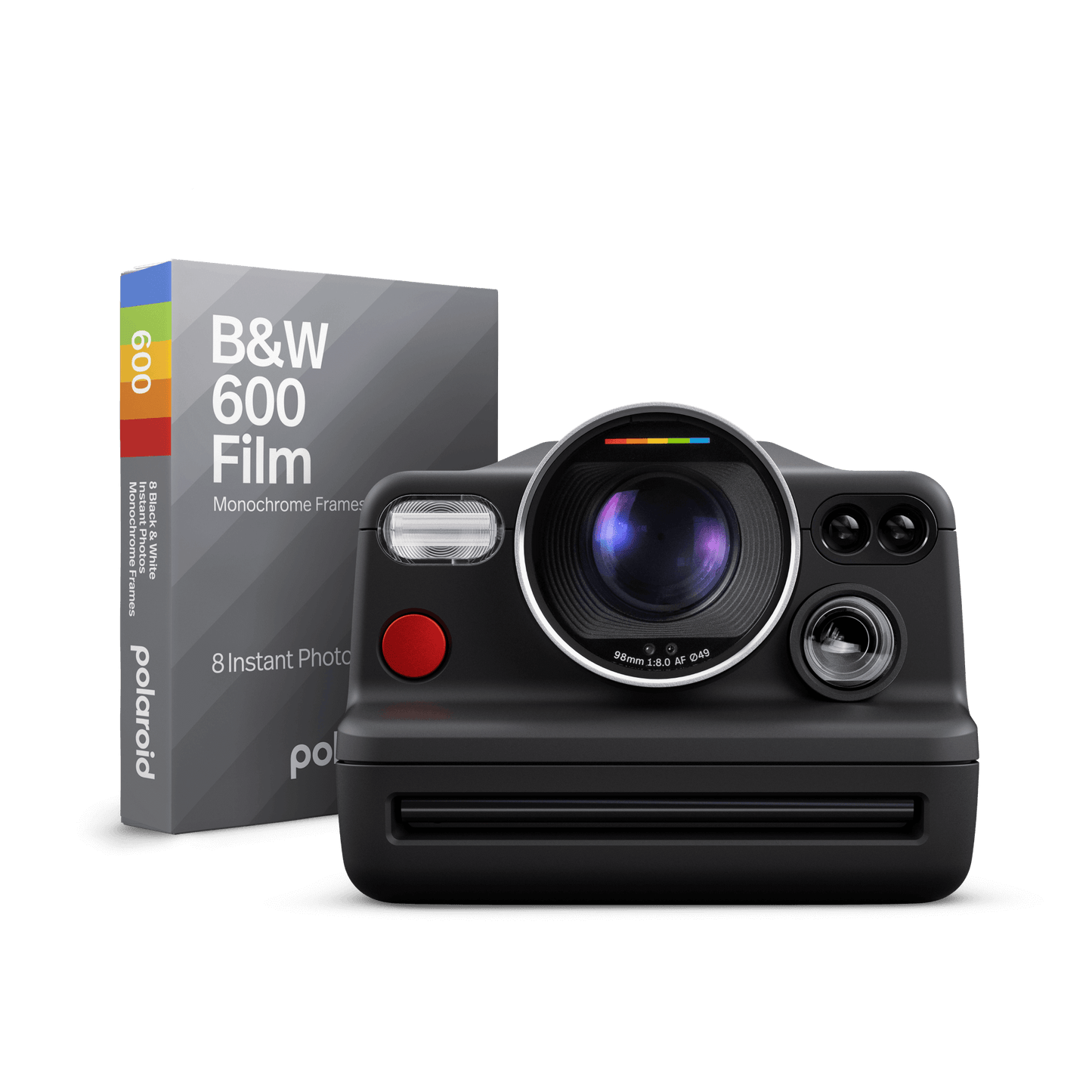 Polaroid I-2 Camera and B&W 600 Film with Monochrome Frames