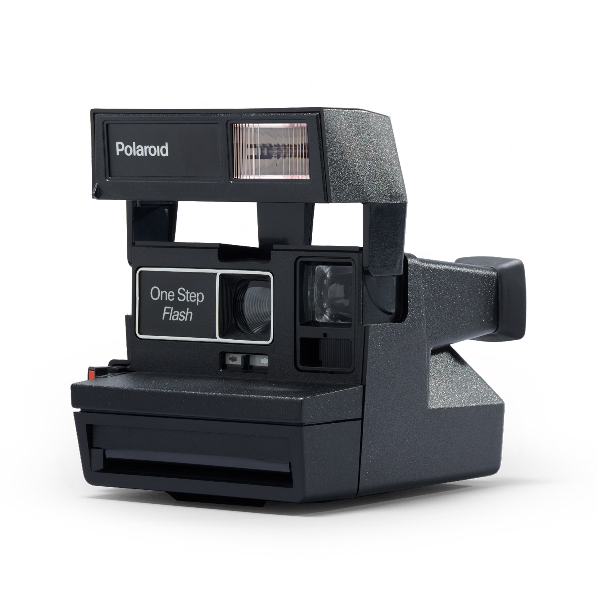 Black Polaroid Square 600 Instant Camera Angle view