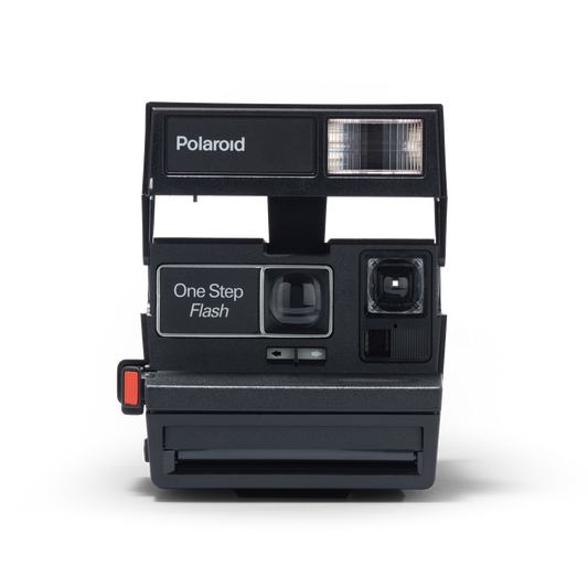 Black Polaroid Square 600 Instant Camera Front view
