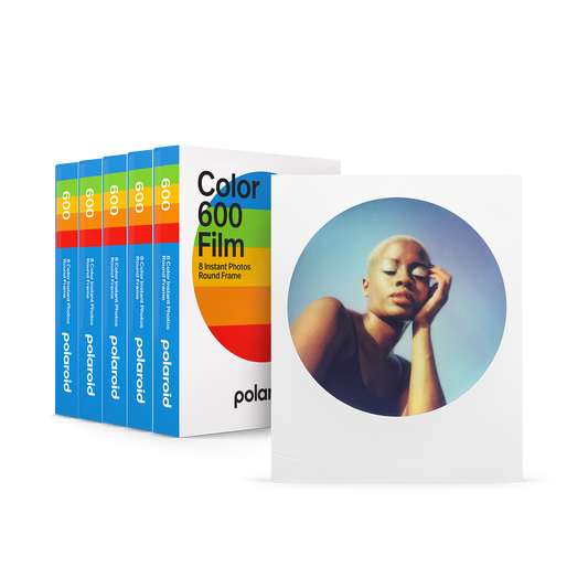 Color 600 Film Round Frame Five Pack