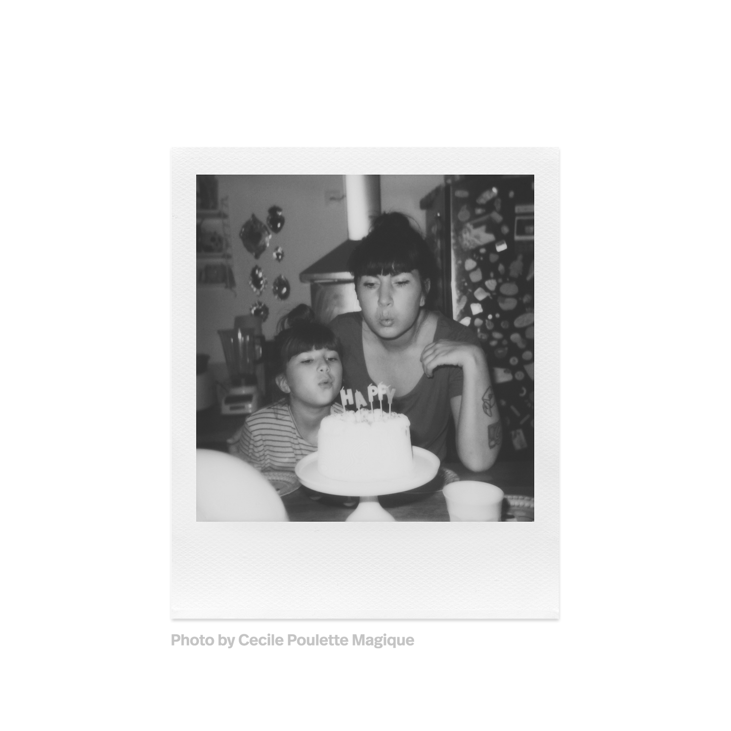 Polaroid 600 Film Black And White Photo