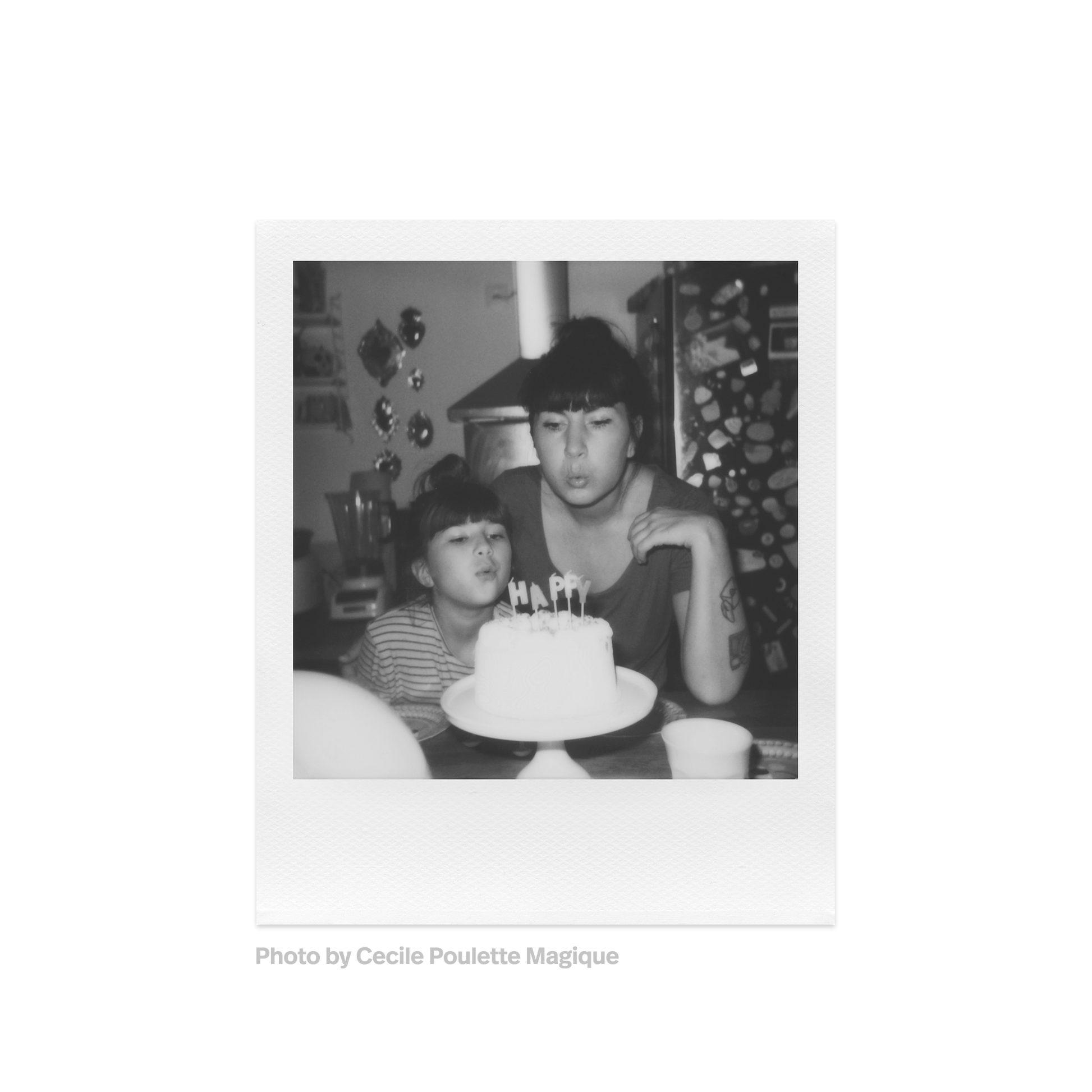 Polaroid 600 Film Black And White Photo