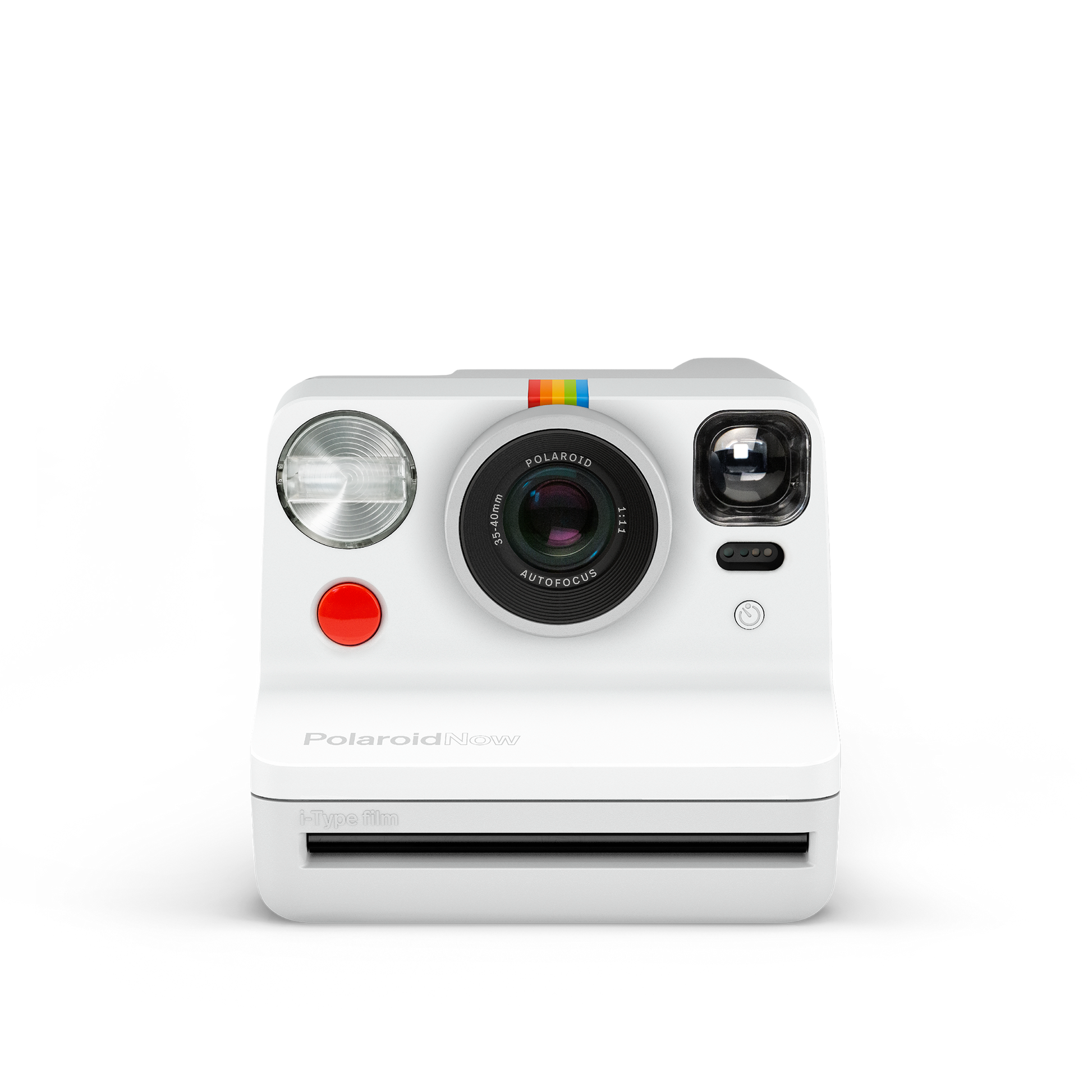 Polaroid Now White Instant Camera Front view